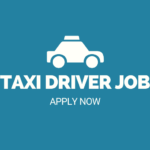 Blue White Friendly Taxi Driver Business Card