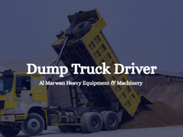 Dump Truck Driver Al Marwan Heavy Equipment & Machinery 